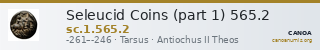 Seleucid Coins (part 1) 565.2 — CANOA