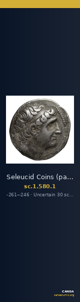 Seleucid Coins (part 1) 580.1 — CANOA