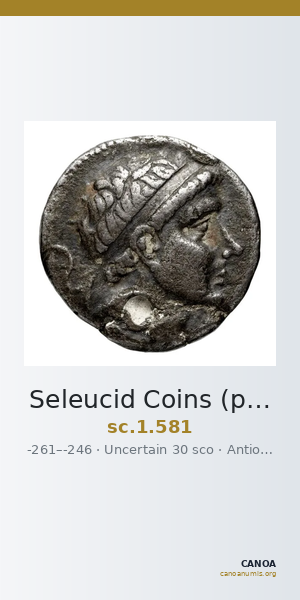 Seleucid Coins (part 1) 581 — CANOA