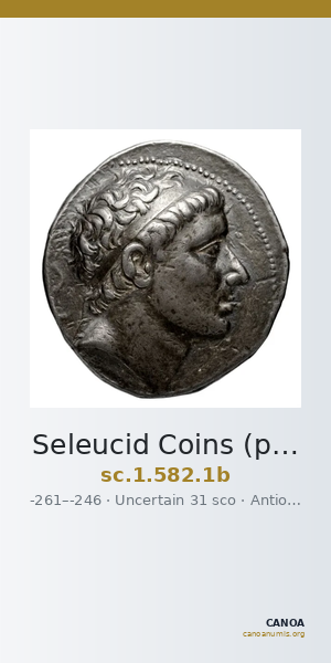 Seleucid Coins (part 1) 582.1b — CANOA