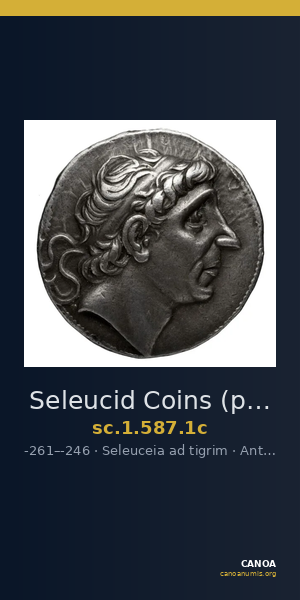 Seleucid Coins (part 1) 587.1c — CANOA