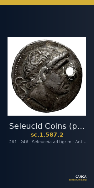 Seleucid Coins (part 1) 587.2 — CANOA