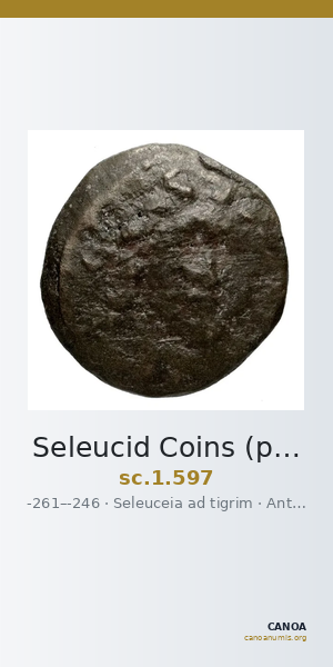 Seleucid Coins (part 1) 597 — CANOA