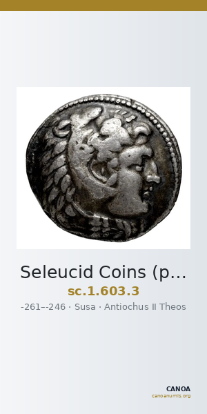 Seleucid Coins (part 1) 603.3 — CANOA
