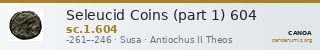 Seleucid Coins (part 1) 604 — CANOA