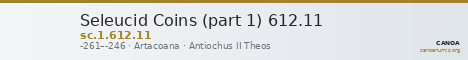 Seleucid Coins (part 1) 612.11 — CANOA