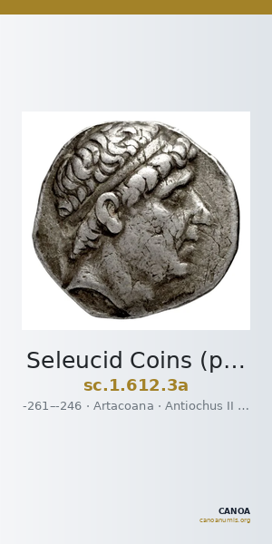 Seleucid Coins (part 1) 612.3a — CANOA