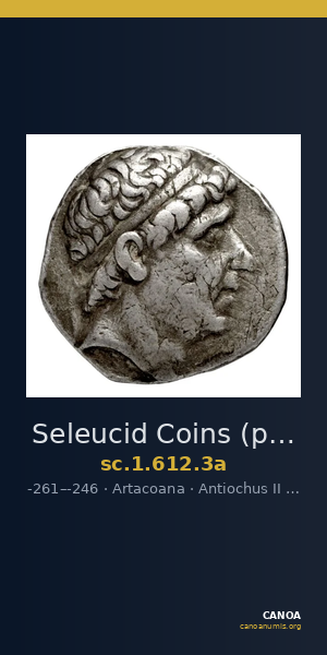 Seleucid Coins (part 1) 612.3a — CANOA