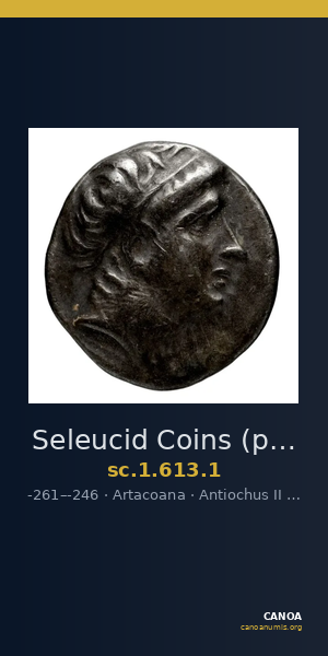 Seleucid Coins (part 1) 613.1 — CANOA
