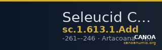 Seleucid Coins (part 1) 613.1.Add — CANOA