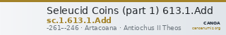 Seleucid Coins (part 1) 613.1.Add — CANOA