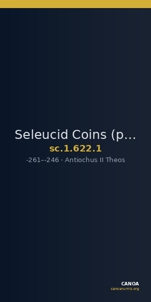 Seleucid Coins (part 1) 622.1 — CANOA