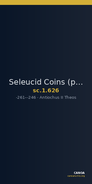 Seleucid Coins (part 1) 626 — CANOA