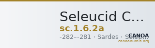 Seleucid Coins (part 1) 6.2a — CANOA