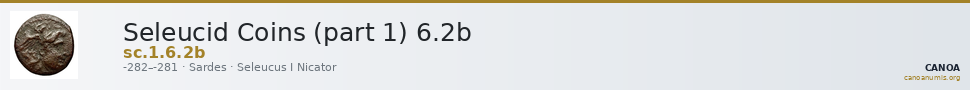 Seleucid Coins (part 1) 6.2b — CANOA