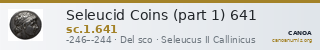 Seleucid Coins (part 1) 641 — CANOA