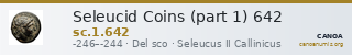 Seleucid Coins (part 1) 642 — CANOA