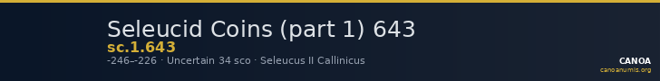 Seleucid Coins (part 1) 643 — CANOA