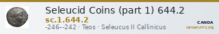 Seleucid Coins (part 1) 644.2 — CANOA