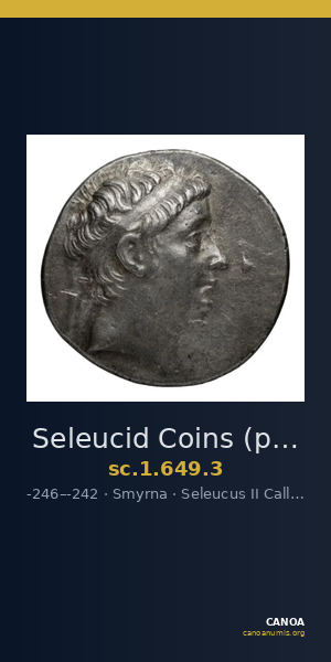 Seleucid Coins (part 1) 649.3 — CANOA
