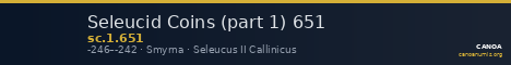 Seleucid Coins (part 1) 651 — CANOA