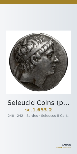 Seleucid Coins (part 1) 653.2 — CANOA