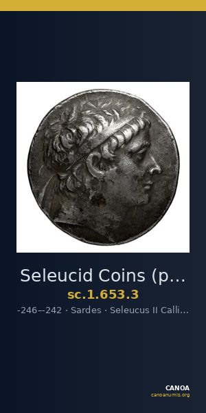 Seleucid Coins (part 1) 653.3 — CANOA