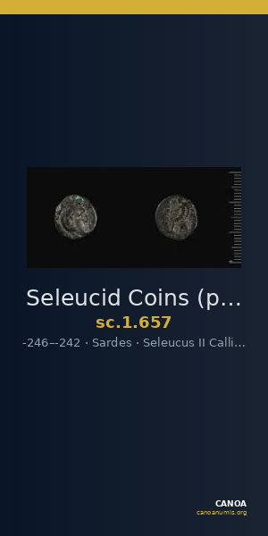 Seleucid Coins (part 1) 657 — CANOA