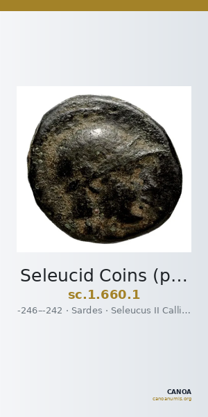 Seleucid Coins (part 1) 660.1 — CANOA