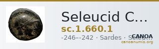 Seleucid Coins (part 1) 660.1 — CANOA