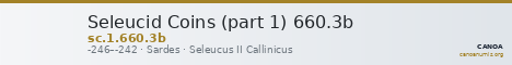 Seleucid Coins (part 1) 660.3b — CANOA