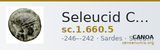 Seleucid Coins (part 1) 660.5 — CANOA