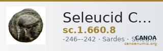 Seleucid Coins (part 1) 660.8 — CANOA