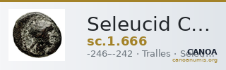 Seleucid Coins (part 1) 666 — CANOA