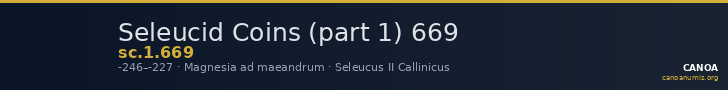 Seleucid Coins (part 1) 669 — CANOA