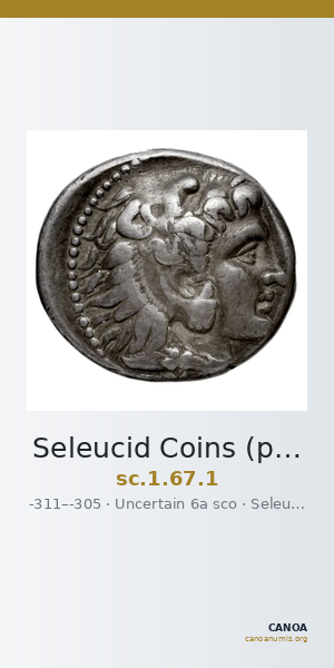 Seleucid Coins (part 1) 67.1 — CANOA