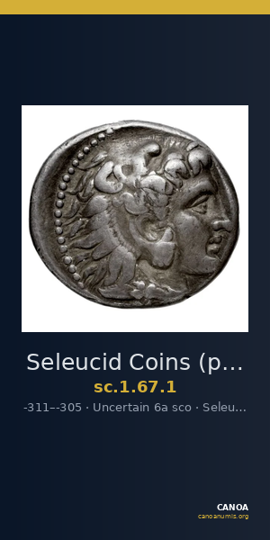 Seleucid Coins (part 1) 67.1 — CANOA