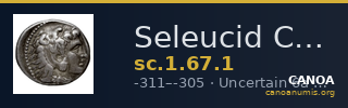Seleucid Coins (part 1) 67.1 — CANOA