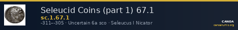 Seleucid Coins (part 1) 67.1 — CANOA