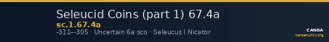 Seleucid Coins (part 1) 67.4a — CANOA