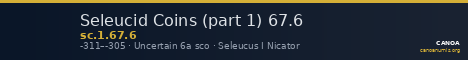 Seleucid Coins (part 1) 67.6 — CANOA