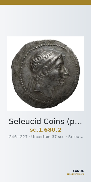 Seleucid Coins (part 1) 680.2 — CANOA