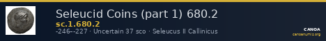 Seleucid Coins (part 1) 680.2 — CANOA