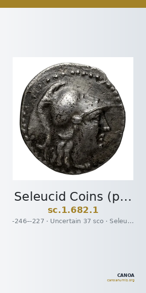 Seleucid Coins (part 1) 682.1 — CANOA