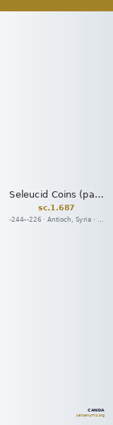 Seleucid Coins (part 1) 687 — CANOA
