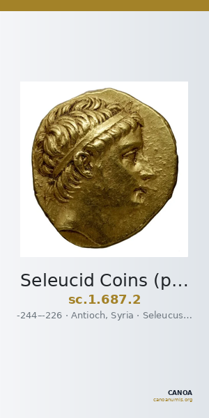 Seleucid Coins (part 1) 687.2 — CANOA