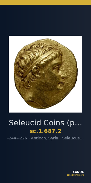 Seleucid Coins (part 1) 687.2 — CANOA