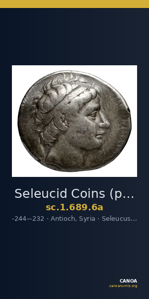 Seleucid Coins (part 1) 689.6a — CANOA