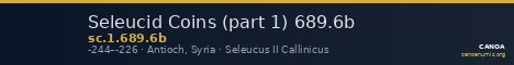 Seleucid Coins (part 1) 689.6b — CANOA