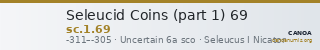 Seleucid Coins (part 1) 69 — CANOA